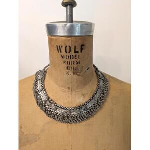 2010's rare south asian chainmail choker necklace